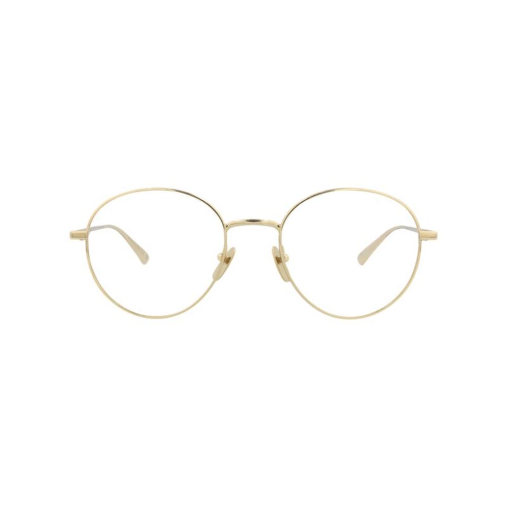 Gucci Round-Frame Metal Optical Frames Gold Mens